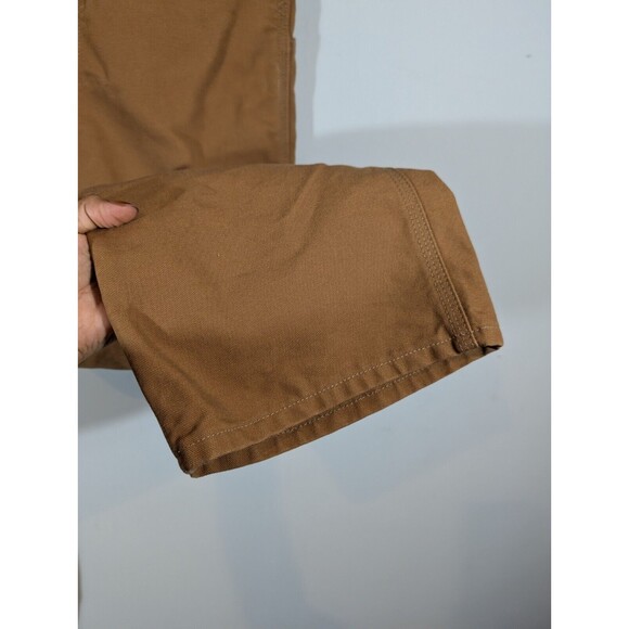 Carhartt Pants Men 38 Brown Loose Original Fit Barn Workwear B01-BRN Double Knee - Picture 5 of 11